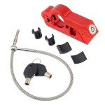 Heavy Duty Handlebar and Helmet Lock Combo