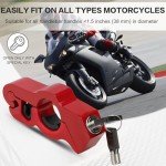 Universal ATV Handlebar Lock and Grip Set - Red
