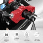 Universal ATV Handlebar Lock and Grip Set - Red
