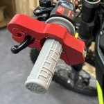 Universal ATV Handlebar Lock and Grip Set - Red