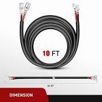 Nilight 2-Pack 10ft LED Light Wiring Harness