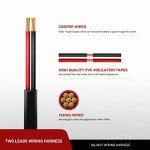 Nilight 2-Pack 10ft LED Light Wiring Harness