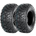 WEIZE 25x10-12 All Terrain ATV Tires (Set of 2)