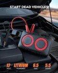 2000A Portable Car Jump Starter with Smart Cables