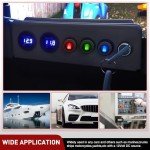 Nilight 5-Pack LED Rocker Switches for Vehicles