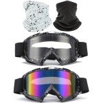 4 Pack Dirt Bike Goggles with Face Cover