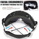 4 Pack Dirt Bike Goggles with Face Cover