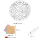 SINGARO 49Ft Flexible Rubber Car Door Protector