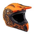 Matte Orange Adult ATV Off-Road Helmet (Large)