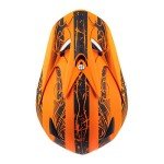 Matte Orange Adult ATV Off-Road Helmet (Large)