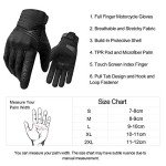 INBIKE Touchscreen Breathable Mesh Motorcycle Gloves
