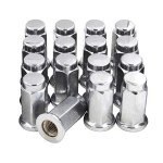 16 Chrome M10x1.25 Flat Seat ATV Lug Nuts