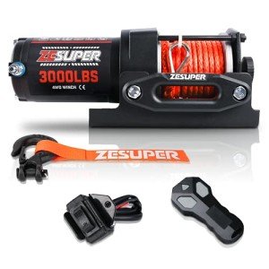 ZESUPER 3000 lb 12V DC Electric ATV Winch