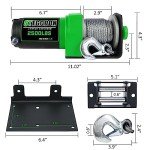 STEGODON 2500 lb. 12V ATV/UTV Electric Winch