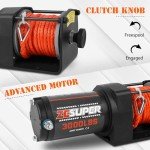 ZESUPER 3000 lb 12V DC Electric ATV Winch