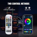 3 FT RGB Whip Lights with Flags - 2 Pack