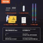 3 FT RGB Whip Lights with Flags - 2 Pack