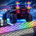 RGB LED Whip Light Set for ATV and UTV
