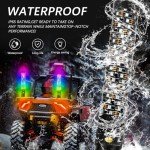 RGB LED Whip Light Set for ATV and UTV