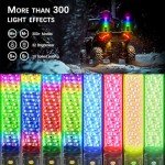 RGB LED Whip Light Set for ATV and UTV