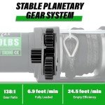 3000 lb ATV Winch with Wireless Remote Control