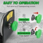 STEGODON 2500 lb. 12V ATV/UTV Electric Winch