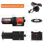 ZESUPER 3000 lb 12V DC Electric ATV Winch