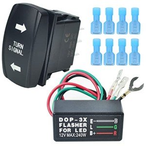 ATV UTV Rocker Switch & Flasher Relay Kit