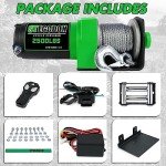 STEGODON 2500 lb. 12V ATV/UTV Electric Winch