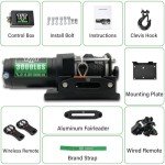 3000 lb ATV Winch with Wireless Remote Control