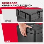Kemimoto Under Seat Storage Box for Polaris Ranger