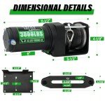 3000 lb ATV Winch with Wireless Remote Control
