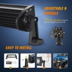 Nilight 9.5-Inch LED Light Bar Combo