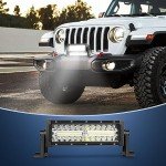 Nilight 9.5-Inch LED Light Bar Combo