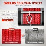 3500 lbs ATV Winch with Wireless Remote Controller