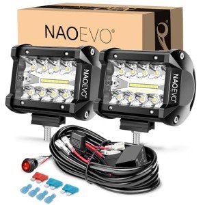 NAOEVO 4-Inch LED Pod Lights for Off-Road Use