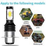 Biromanle H6 P15D H6M ATV Motorcycle fog light Bulbs,300% Brighter 8000LM 6000K White h6m Hi/lo Beam fog light,compatible with Yamaha YFZ YFM Raptor Grizzly Kodiak Motorbike Tractor (2 Pack)