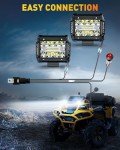 NAOEVO 4-Inch LED Pod Lights for Off-Road Use
