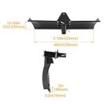 ECOTRIC 48" Adjustable Scrape Blade for ATV/UTV