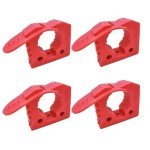 Red Rubber Clamp Set for ATV Tool Mounting