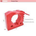 Red Rubber Clamp Set for ATV Tool Mounting