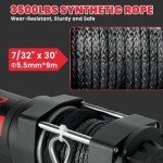 3500 lb Heavy Duty ATV Electric Winch with Remote