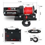 XPV 2500lbs Electric ATV/UTV Winch with Rope