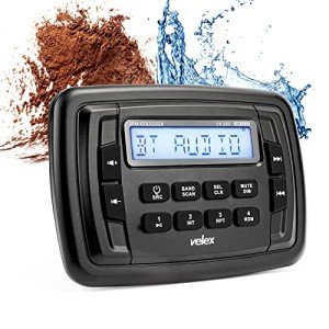 Velex Marine Stereo Radio with Bluetooth for ATV