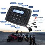 Velex Marine Stereo Radio with Bluetooth for ATV