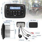 Velex Marine Stereo Radio with Bluetooth for ATV