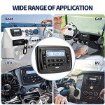 Velex Marine Stereo Radio with Bluetooth for ATV