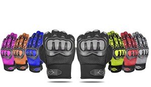 Alpha Cycle Gear Moto Sports Gloves - Black Medium