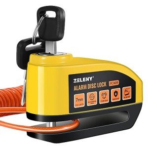 ZELENY 110dB Heavy Duty Motorcycle Disc Lock