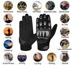 Alpha Cycle Gear Moto Sports Gloves - Black Medium